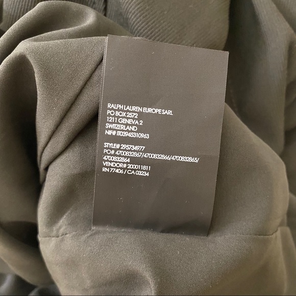 Club Monaco Dark Olive Green A Line Dress - Picture 7 of 9